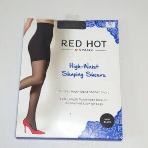 NWT Red Hot Spanx High-Waist Shaping Sheers in Very Black l Size 2